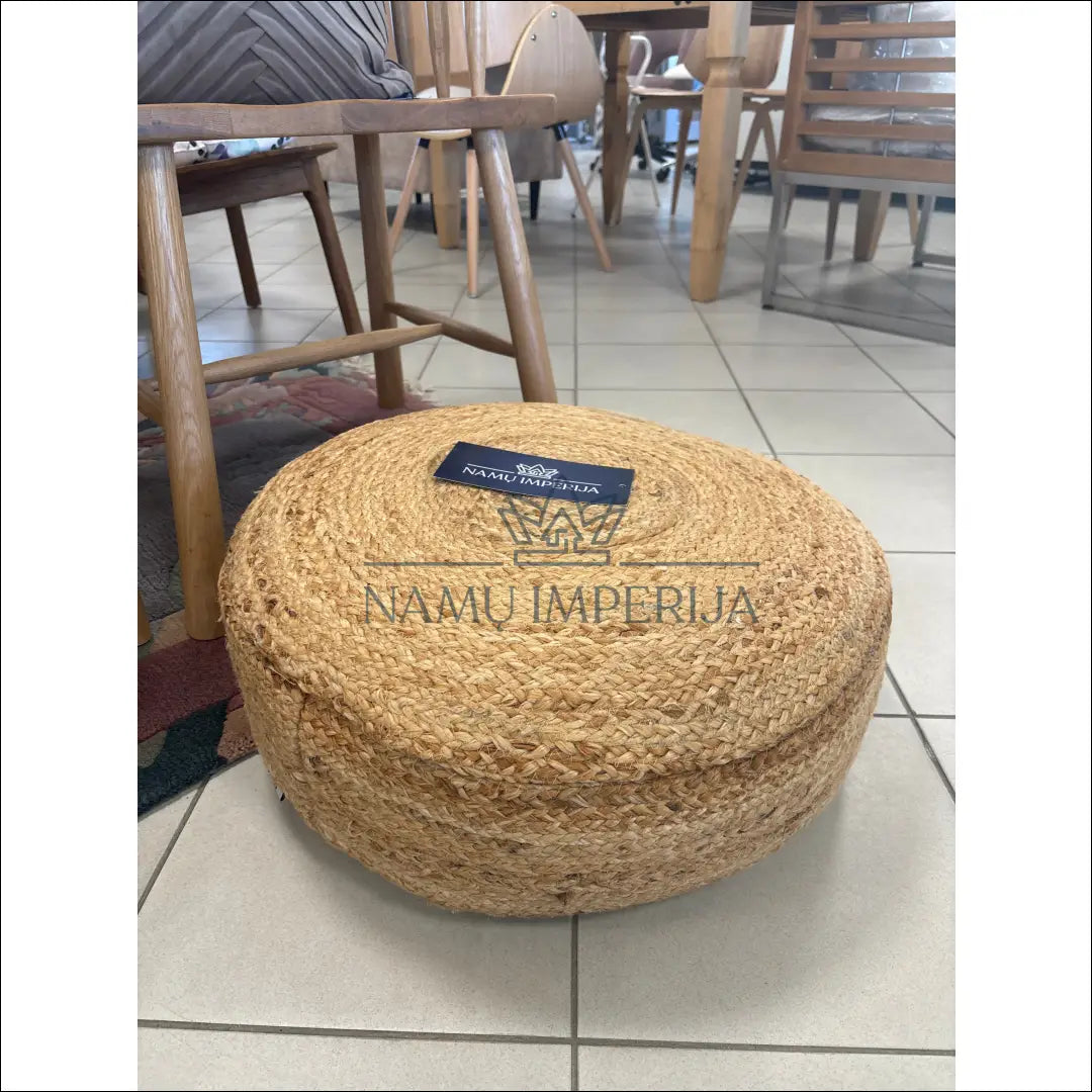 Džiuto pufas MI731 - €22 Save 50% __label:Pristatymas 1-2 d.d., color-smelio, material-dziutas, minksti, pufai Iki €25