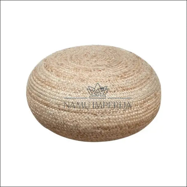 Džiuto pufas MI808 - €57 Save 50% 50-100, __label:Pristatymas 1-2 d.d., color-ruda, color-smelio, material-dziutas €50