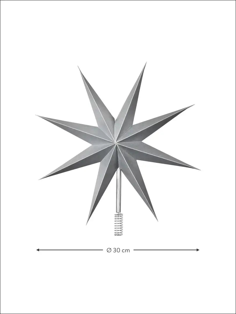 Eglutės viršūnė DI4924 - €10 Save 50% __label:Pristatymas 1-2 d.d., color-sidabrine, kaledos, under-25 Iki €25 | Namų