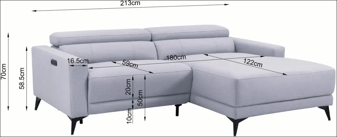 Elektra valdoma kampinė sofa MI926 - €550 Save 50% __label:Pristatymas 1-2 d.d., color-pilka, kampai,