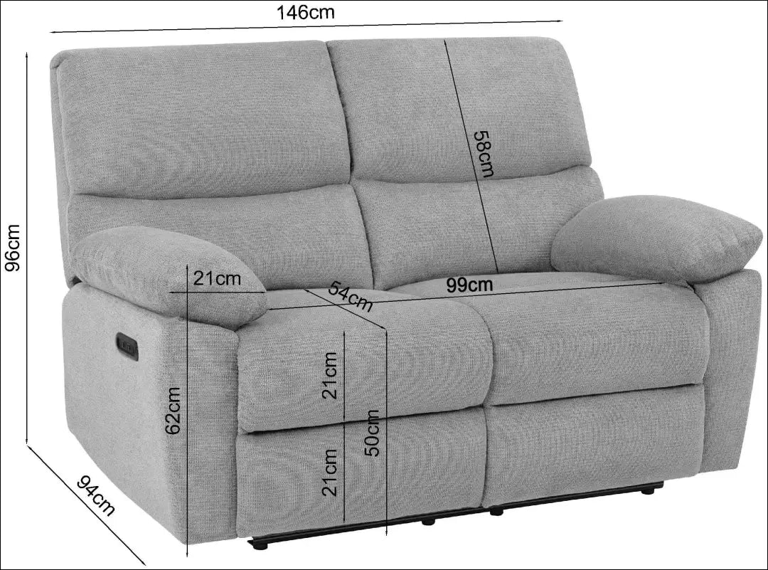 Elektra valdoma sofa MI886 - €440 Save 50% __label:Pristatymas 1-2 d.d., color-pilka, material-gobelenas, minksti,