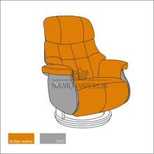 Augšupielādējiet attēlu galerijas skatā Elektra valdomas odinis fotelis MI456 - €640 Save 50% color-ruda, foteliai, material-oda, minksti, over-200 Foteliai
