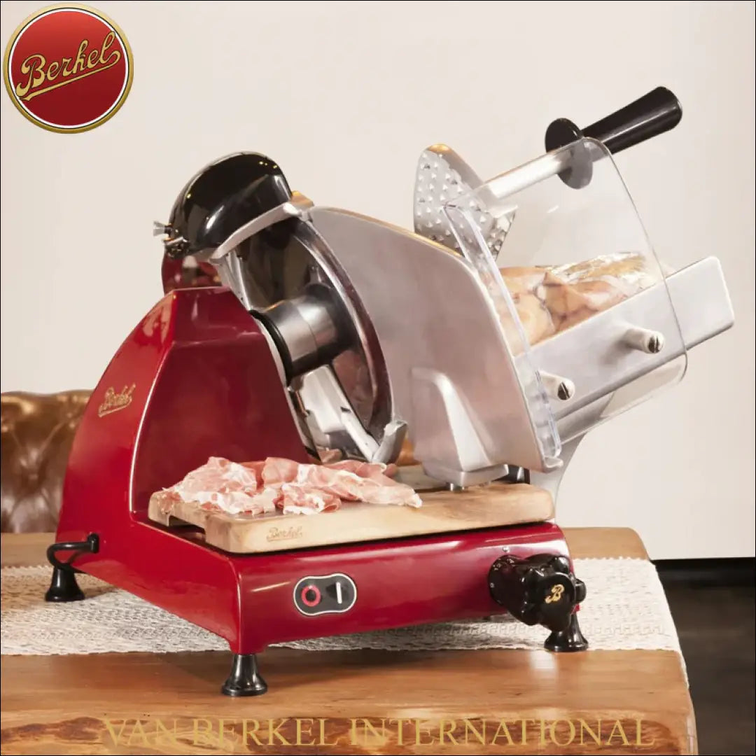 Elektrinė pjaustyklė “Berkel” KI1686 - €936 Save 10% __label:Pristatymas 1-2 d.d., color-raudona, color-sidabrine,