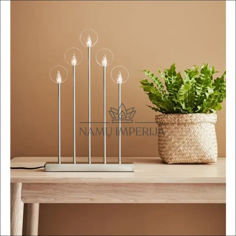 Elektrinė žvakidė DI9352 - €33 Save 50% 25-50, __label:Pristatymas 1-2 d.d., color-sidabrine, interjeras, kaledos €25