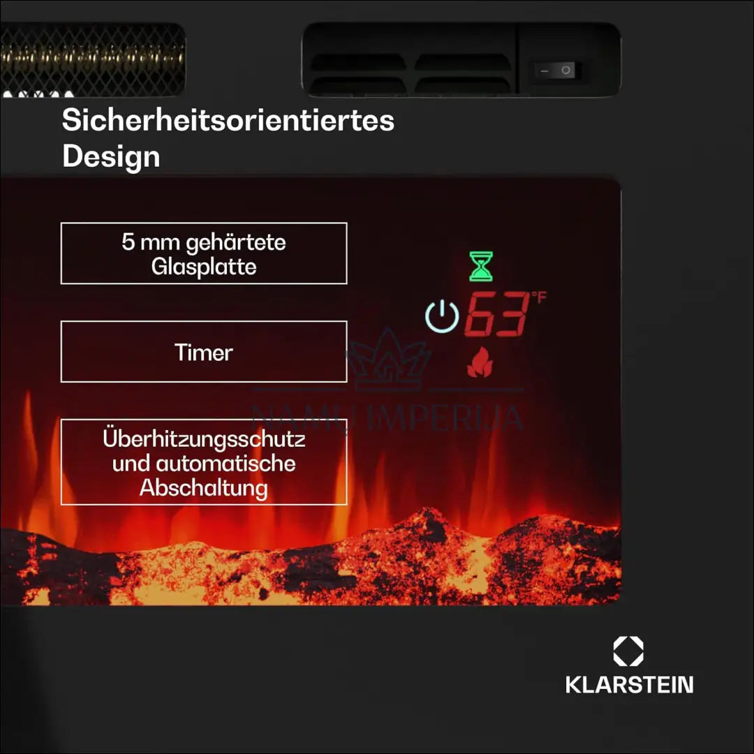 Elektrinis židinys ’Klarstein’ KI1160 - €193 Save 50% 100-200, __label:Pristatymas 1-2 d.d., color-juoda, elektronika,