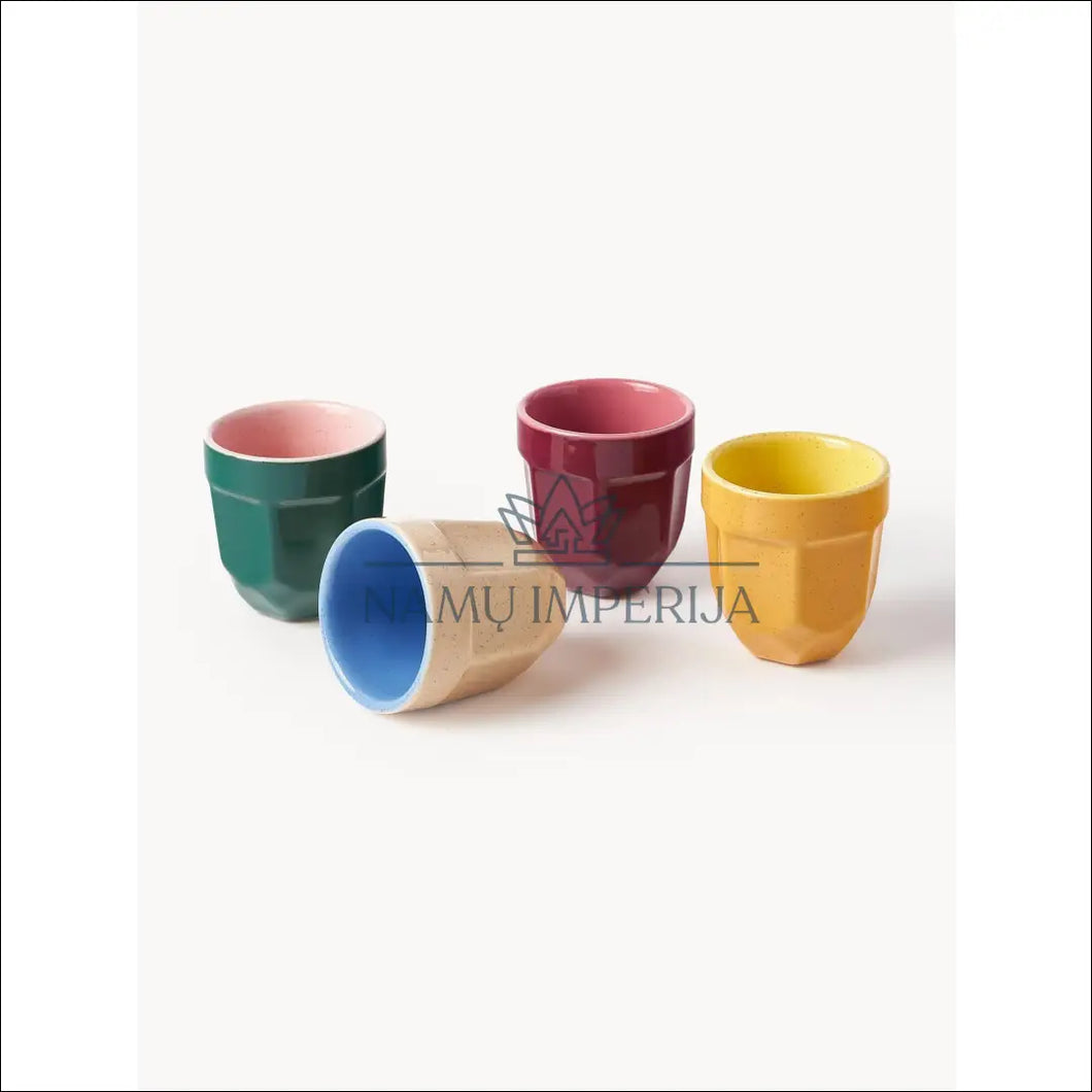 Espreso puodelių komplektas (4vnt) DI6077 - €25 Save 50% 25-50, color-geltona, color-marga, color-margas,