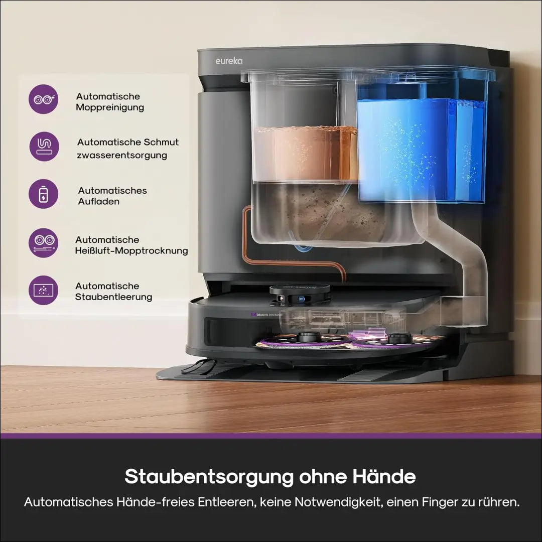 EUREKA J15 Evo Ultra robotinis dulkių siurblys su šluostės funkcija SP325 - €330 Save 50% __label:Pristatymas 1-2 d.d.,
