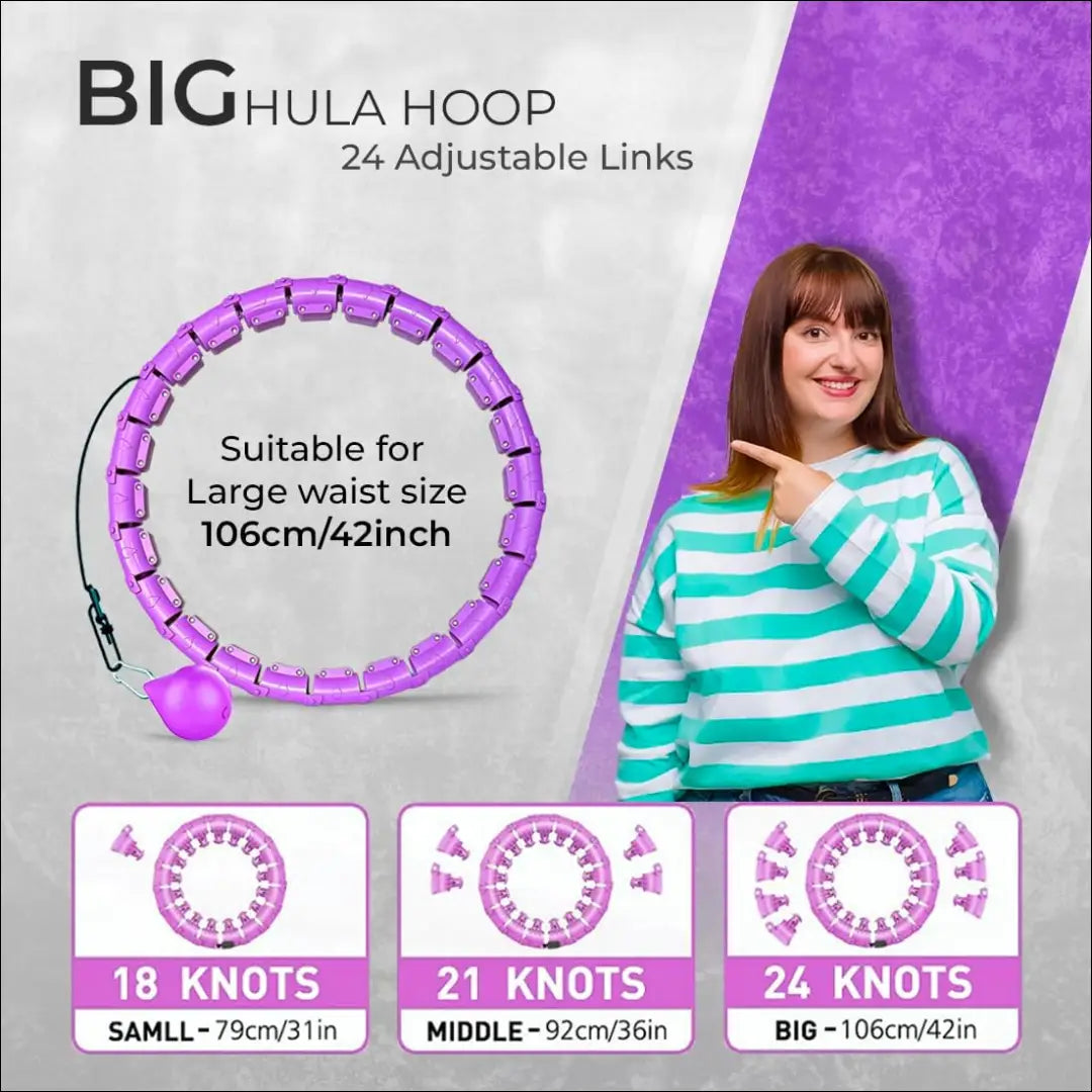 Fitneso ir masažo hula lankas SP101 - €8 Save 50% __label:Pristatymas 1-2 d.d., color-violetine, laisvalaikis, under-25