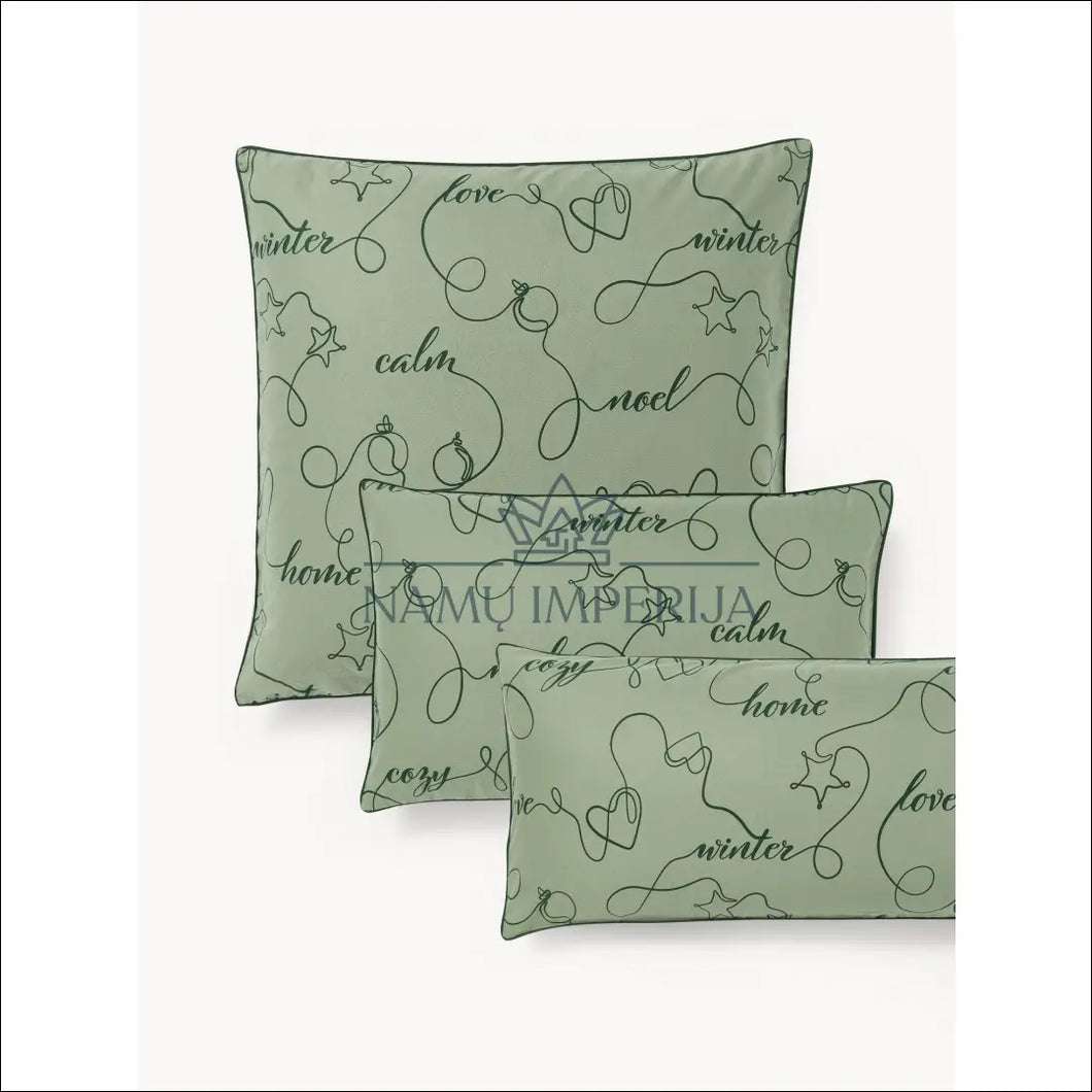 Flanelės pagalvės užvalkalas (50x70cm) DI5508 - €6 Save 60% color-zalia, material-flanele, material-medvilne,