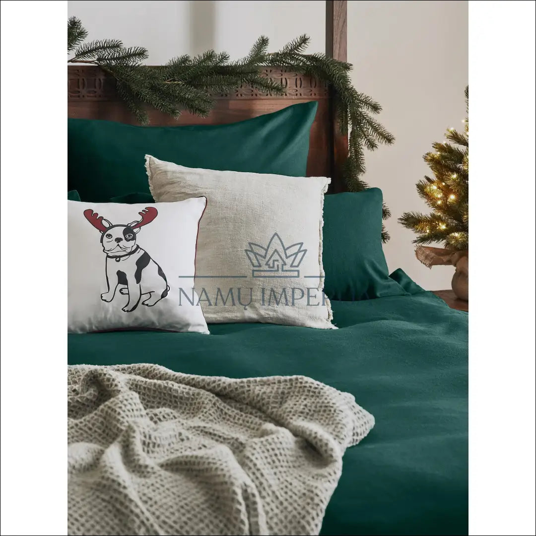 Flanelės pagalvių užvalkalų komplektas (2vnt) DI7484 - €10 Save 50% __label:Pristatymas 1-2 d.d., color-zalia,