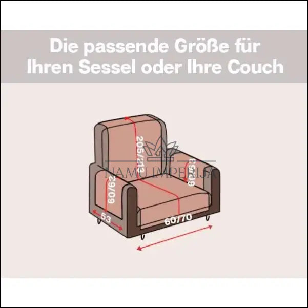 Fotelio užvalkalas DI9485 - €15 Save 50% __label:Pristatymas 1-2 d.d., color-ruda, kita, material-medvilne, notouch50