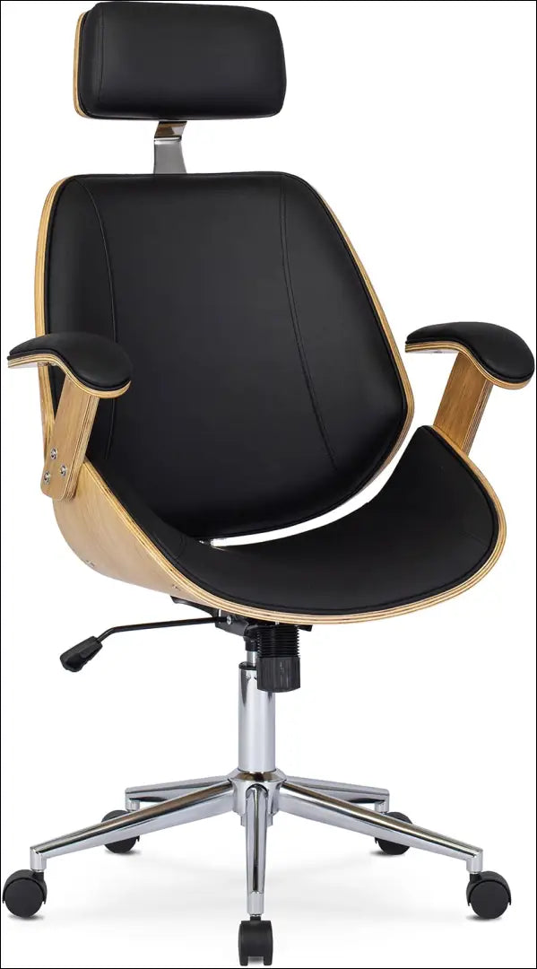 Fotelis iš eko odos juodos spalvos / ąžuolo TE090 - €170 Save 15% 100-200, __label:Pristatymas 5-14 d.d., elite,