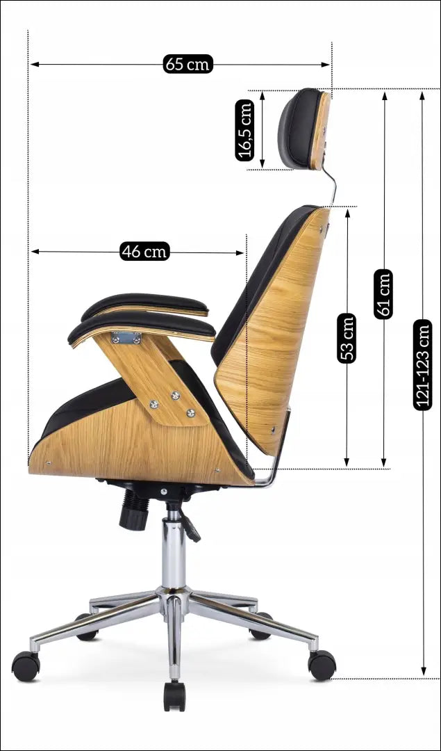 Fotelis iš eko odos juodos spalvos / ąžuolo TE090 - €170 Save 15% 100-200, __label:Pristatymas 5-14 d.d., elite,