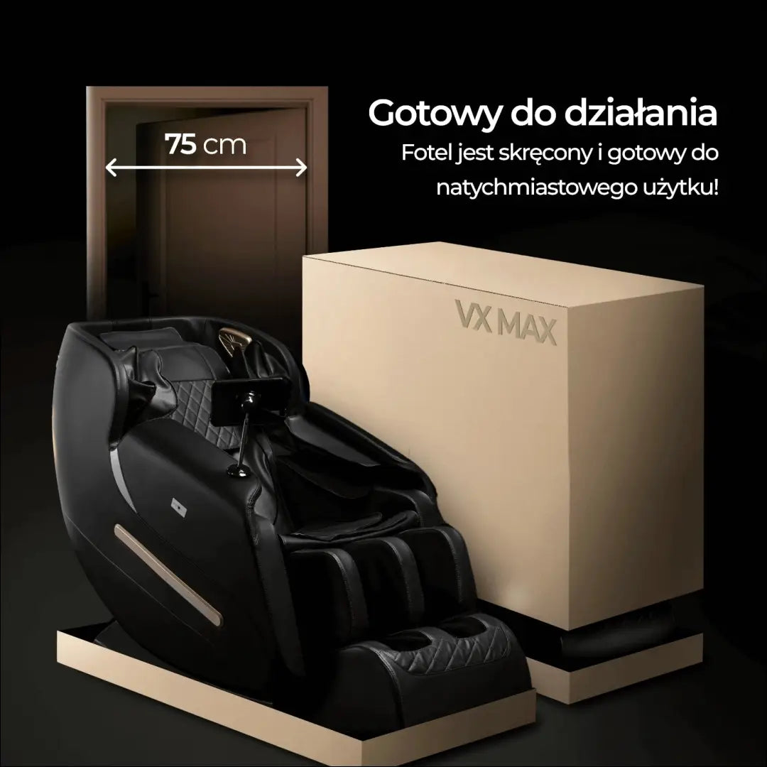 Fotelis iš eko odos juodos spalvos TE658 - €1,000 Save 15% __label:Pristatymas 5-14 d.d., elite, Fotele wypoczynkowe,