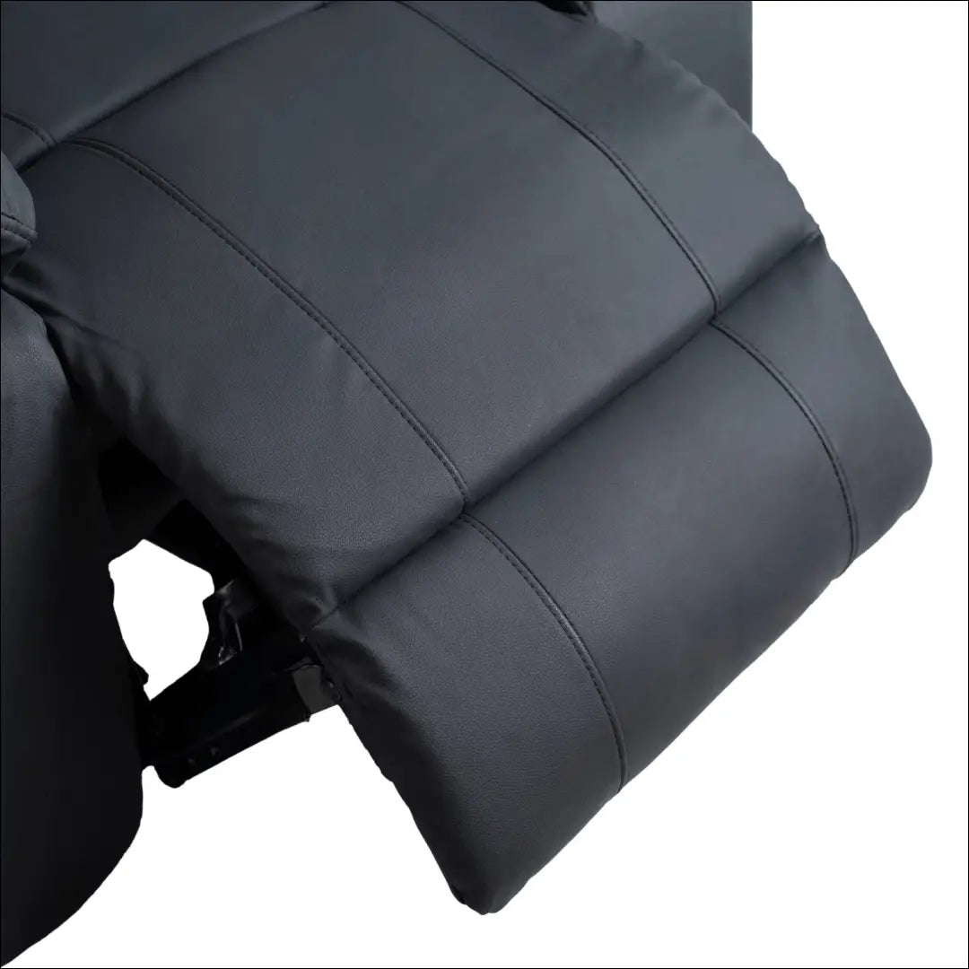 Fotelis išskleidžiamas iš eko odos juodos spalvos TE581 - €375 Save 15% __label:Pristatymas 5-14 d.d., elite, Fotele