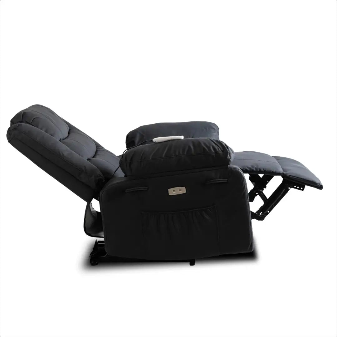Fotelis išskleidžiamas iš eko odos juodos spalvos TE581 - €375 Save 15% __label:Pristatymas 5-14 d.d., elite, Fotele