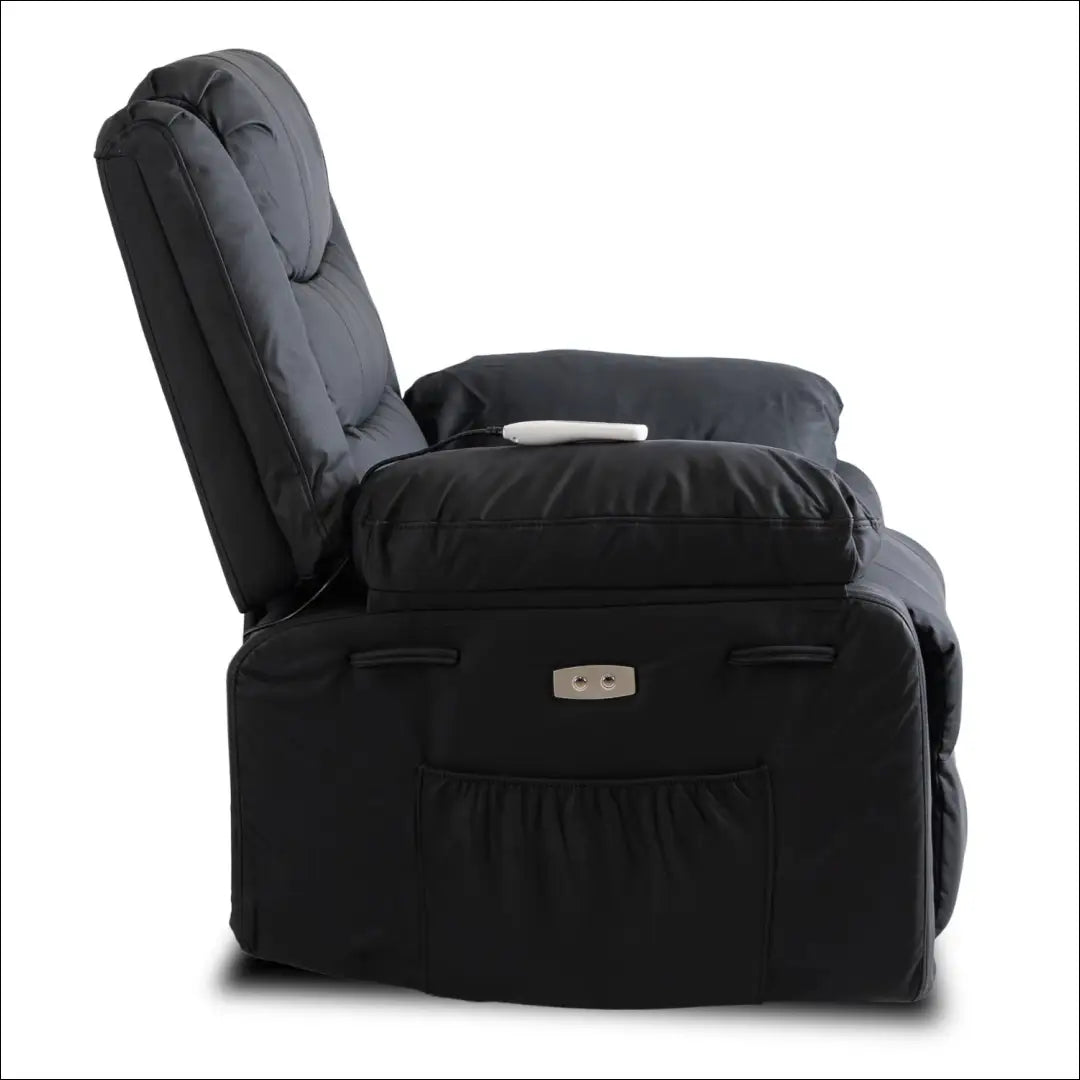 Fotelis išskleidžiamas iš eko odos juodos spalvos TE581 - €375 Save 15% __label:Pristatymas 5-14 d.d., elite, Fotele