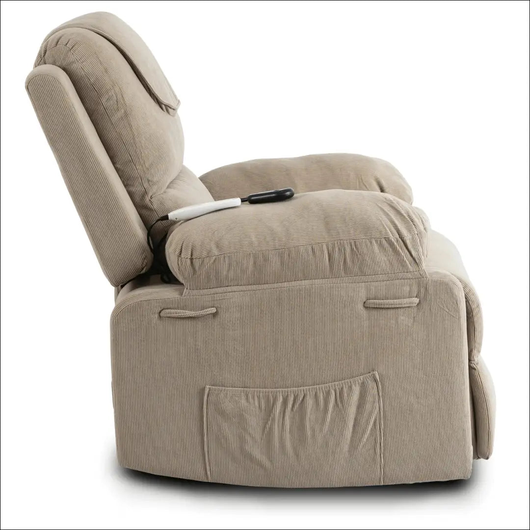 Fotelis išskleidžiamas su korduro audiniu smėlio spalvos TE671 - €445 Save 15% __label:Pristatymas 5-14 d.d., elite,