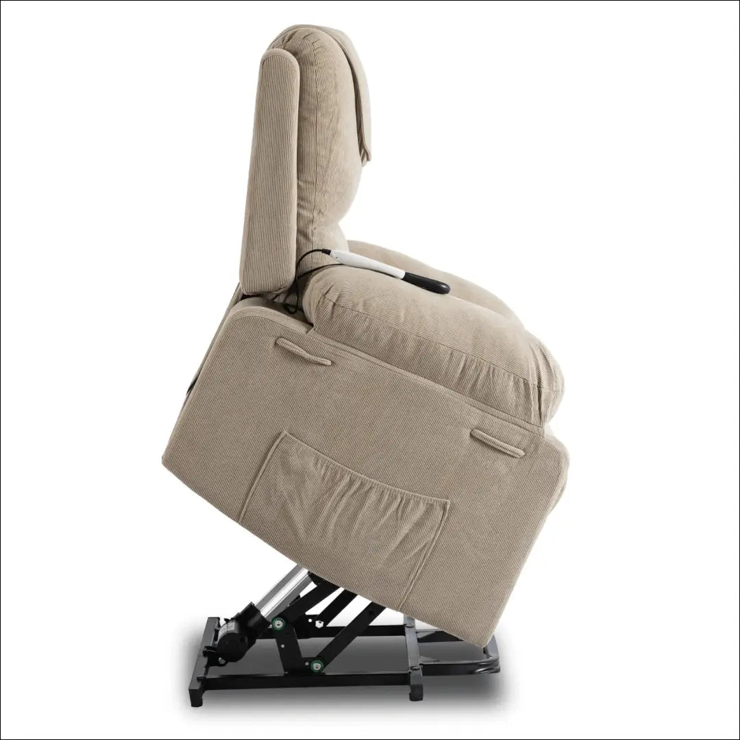 Fotelis išskleidžiamas su korduro audiniu smėlio spalvos TE671 - €445 Save 15% __label:Pristatymas 5-14 d.d., elite,
