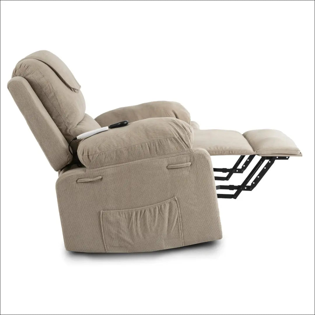 Fotelis išskleidžiamas su korduro audiniu smėlio spalvos TE671 - €445 Save 15% __label:Pristatymas 5-14 d.d., elite,