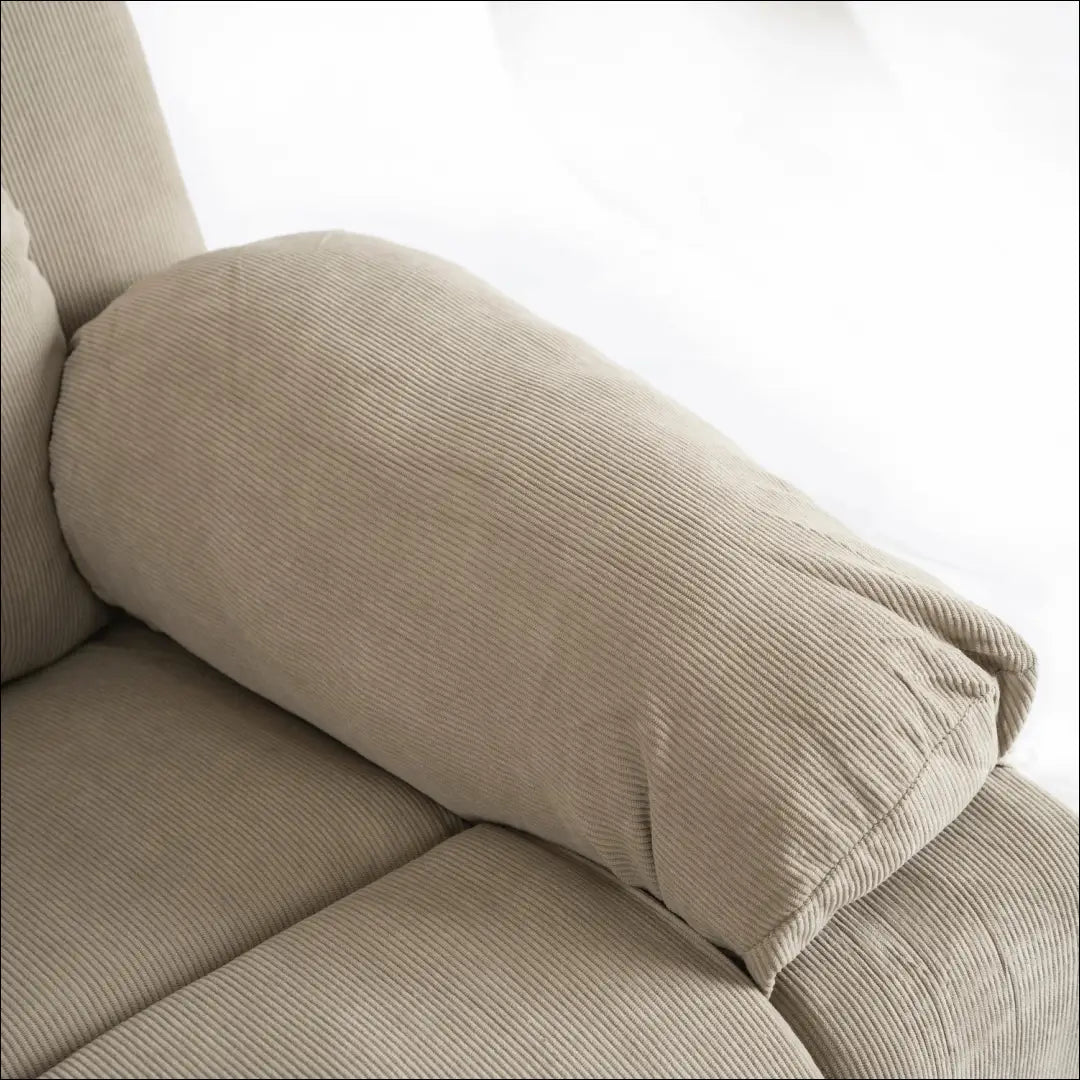 Fotelis išskleidžiamas su korduro audiniu smėlio spalvos TE671 - €445 Save 15% __label:Pristatymas 5-14 d.d., elite,