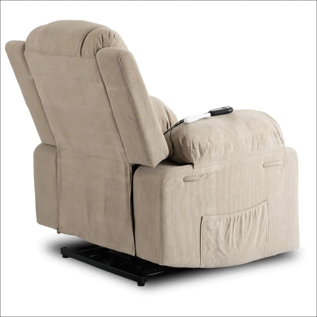 Fotelis išskleidžiamas su korduro audiniu smėlio spalvos TE671 - €445 Save 15% __label:Pristatymas 5-14 d.d., elite,