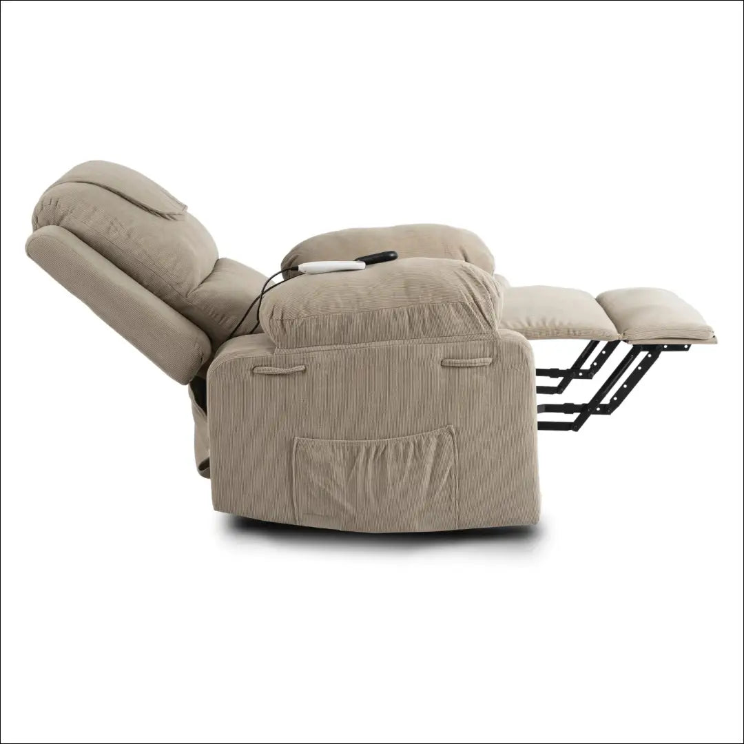 Fotelis išskleidžiamas su korduro audiniu smėlio spalvos TE671 - €445 Save 15% __label:Pristatymas 5-14 d.d., elite,