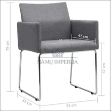 Augšupielādējiet attēlu galerijas skatā Fotelis/Kėdė MI429 - €46 Save 60% 25-50, color-pilka, foteliai, kedes-valgomojo, material-gobelenas Foteliai

