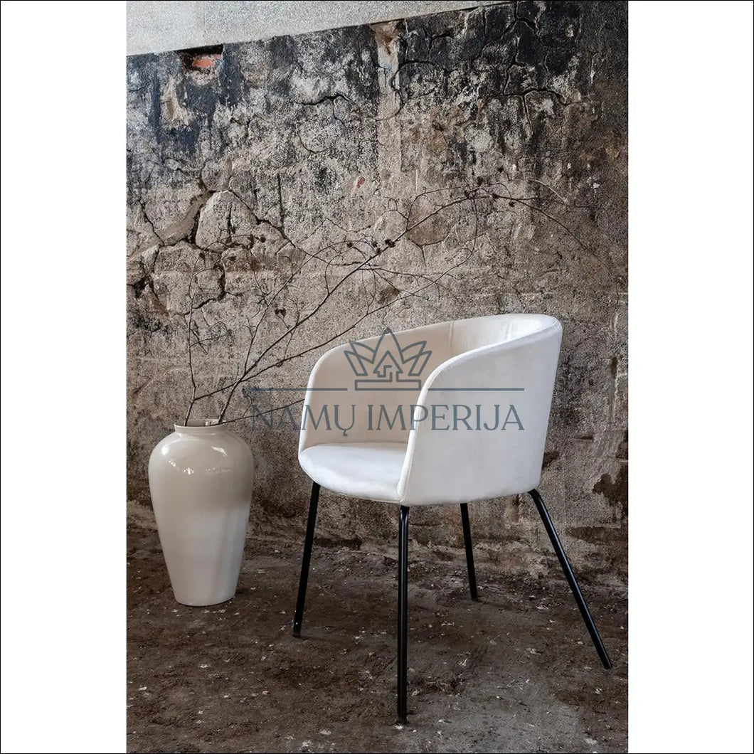 Fotelis/kėdė VI645 - €79 Save 50% 50-100, color-kremas, foteliai, kedes-valgomojo, material-aksomas €50 to €100