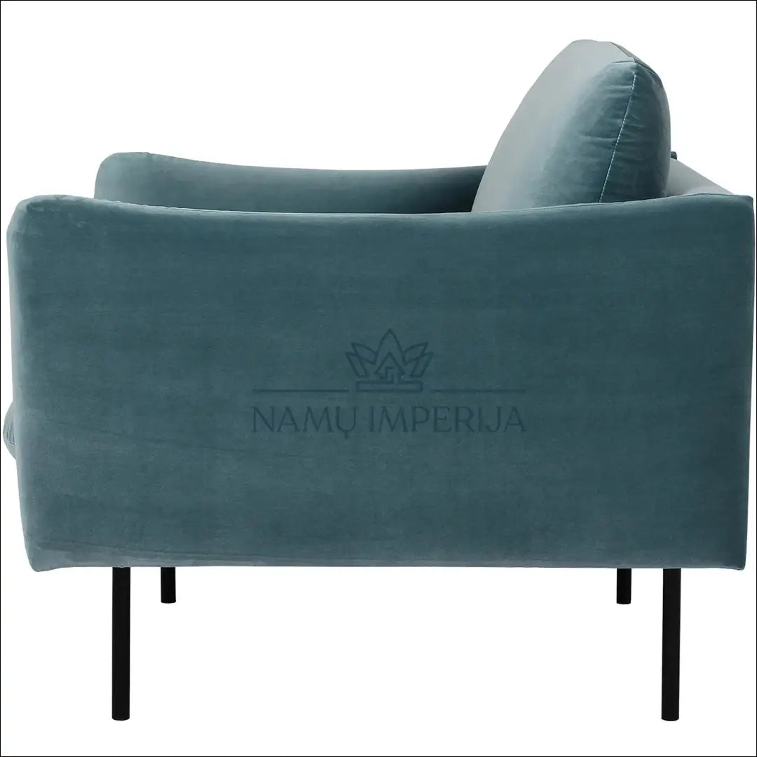 Fotelis MI201 - €334 Save 50% __label:Pristatymas 1-2 d.d., color-juoda, color-turkis, foteliai, material-aksomas