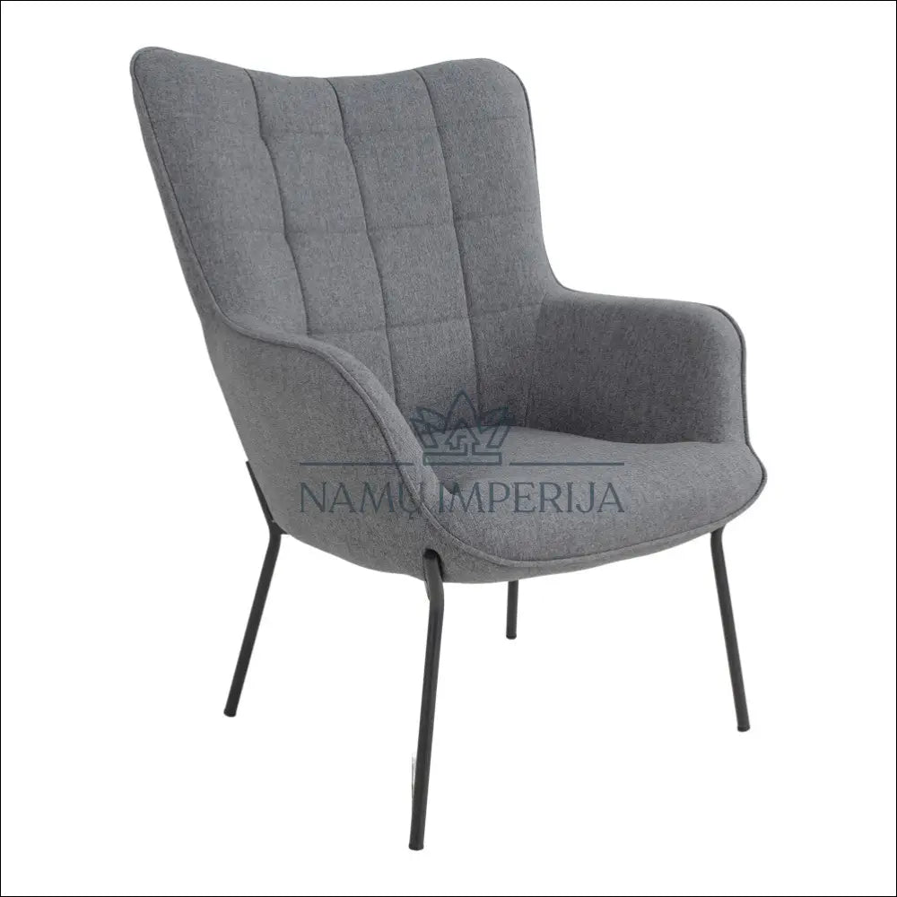 Fotelis MI252 - €125 Save 50% 100-200, __label:Pristatymas 1-2 d.d., color-juoda, color-pilka, foteliai €100