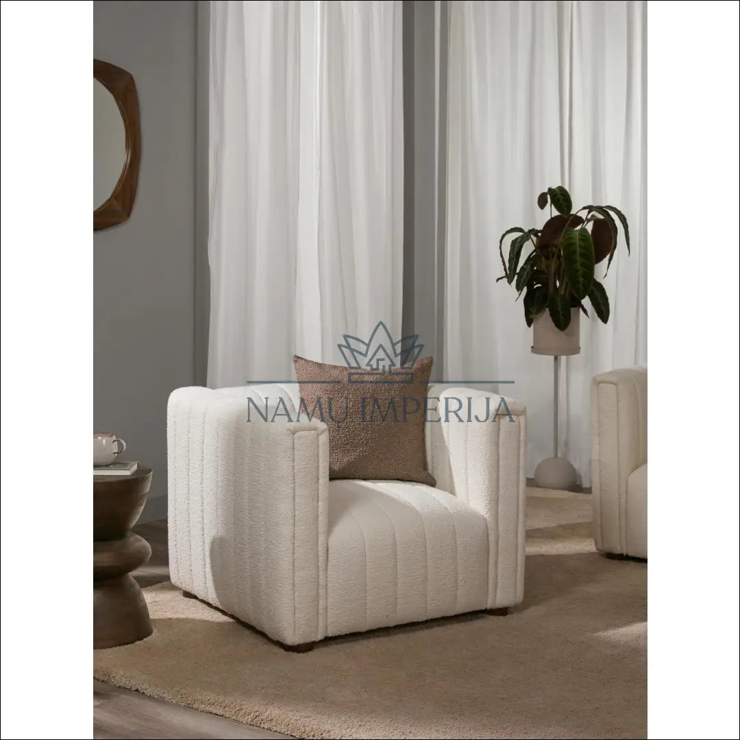 Fotelis MI303 - €450 Save 50% __label:Pristatymas 1-2 d.d., color-kremas, foteliai, material-poliesteris, minkšti