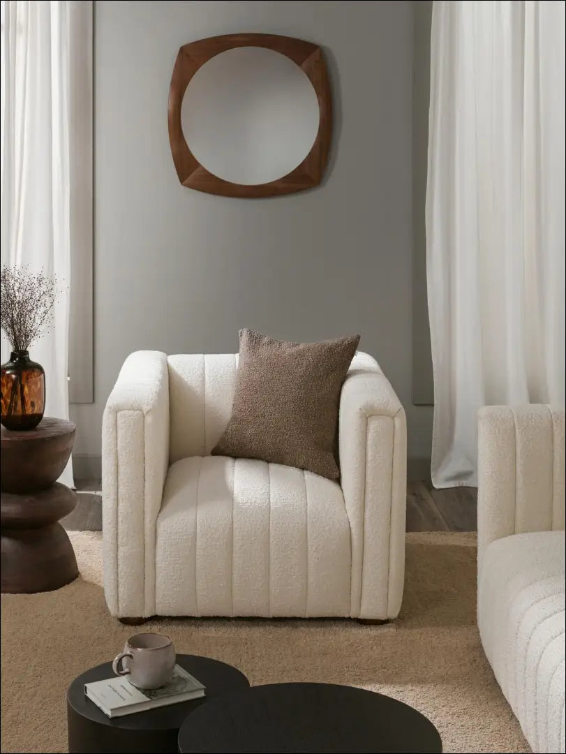 Fotelis MI303 - €360 Save 60% __label:Pristatymas 1-2 d.d., color-kremas, foteliai, material-poliesteris, minkšti Virš