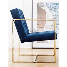 Įkelti vaizdą į galerijos rodinį, Fotelis MI324 - color-auksine, color-melyna, foteliai,
