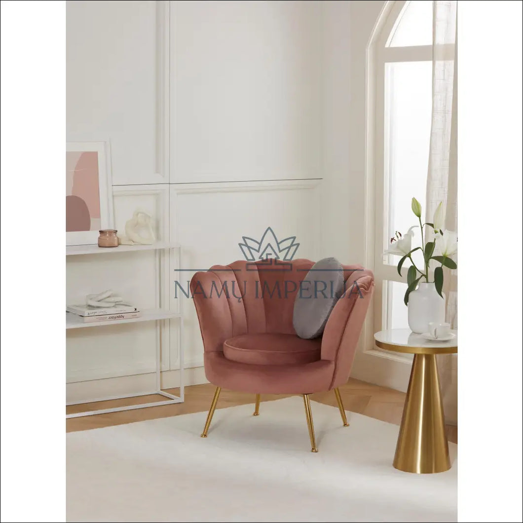 Fotelis MI396 - €159 Save 55% 100-200, color-auksine, color-rozine, foteliai, material-aksomas Aksomas | Namų