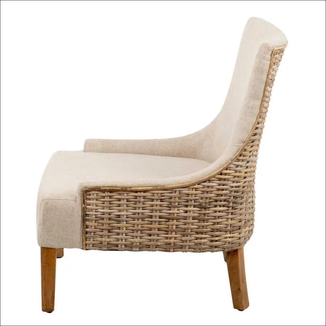 Fotelis MI513 - €225 Save 70% __label:Pristatymas 1-2 d.d., color-ruda, color-smelio, foteliai, material-linas Virš