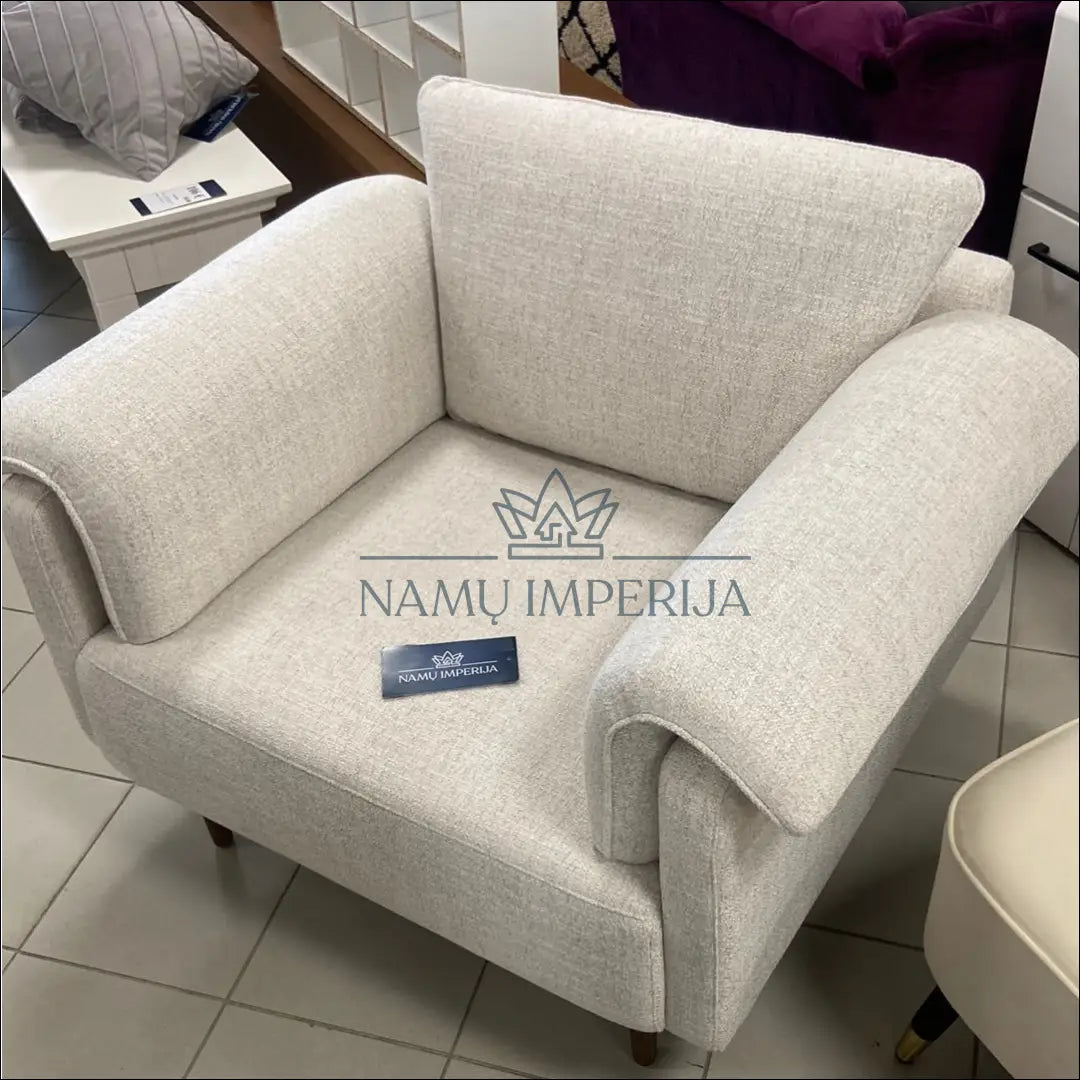 Fotelis MI541 - €405 Save 70% __label:Pristatymas 1-2 d.d., color-kremas, foteliai, material-gobelenas,