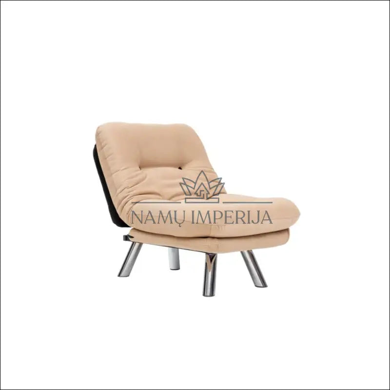 Fotelis MI620 - €178 Save 50% 100-200, __label:Pristatymas 1-2 d.d., color-kremas, foteliai, material-aksomas €100