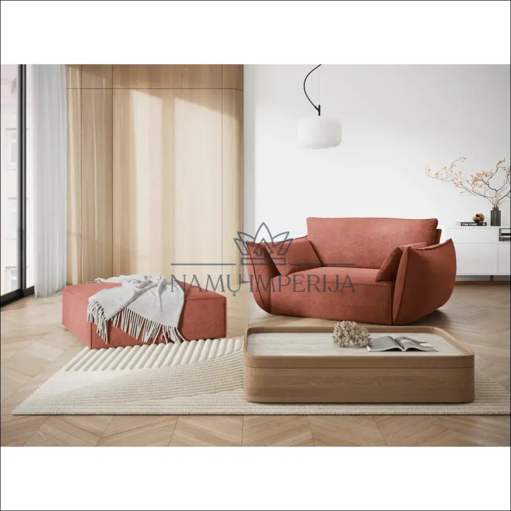 Fotelis MI646 - €455 Save 50% __label:Pristatymas 1-2 d.d., color-raudona, foteliai, material-gobelenas,