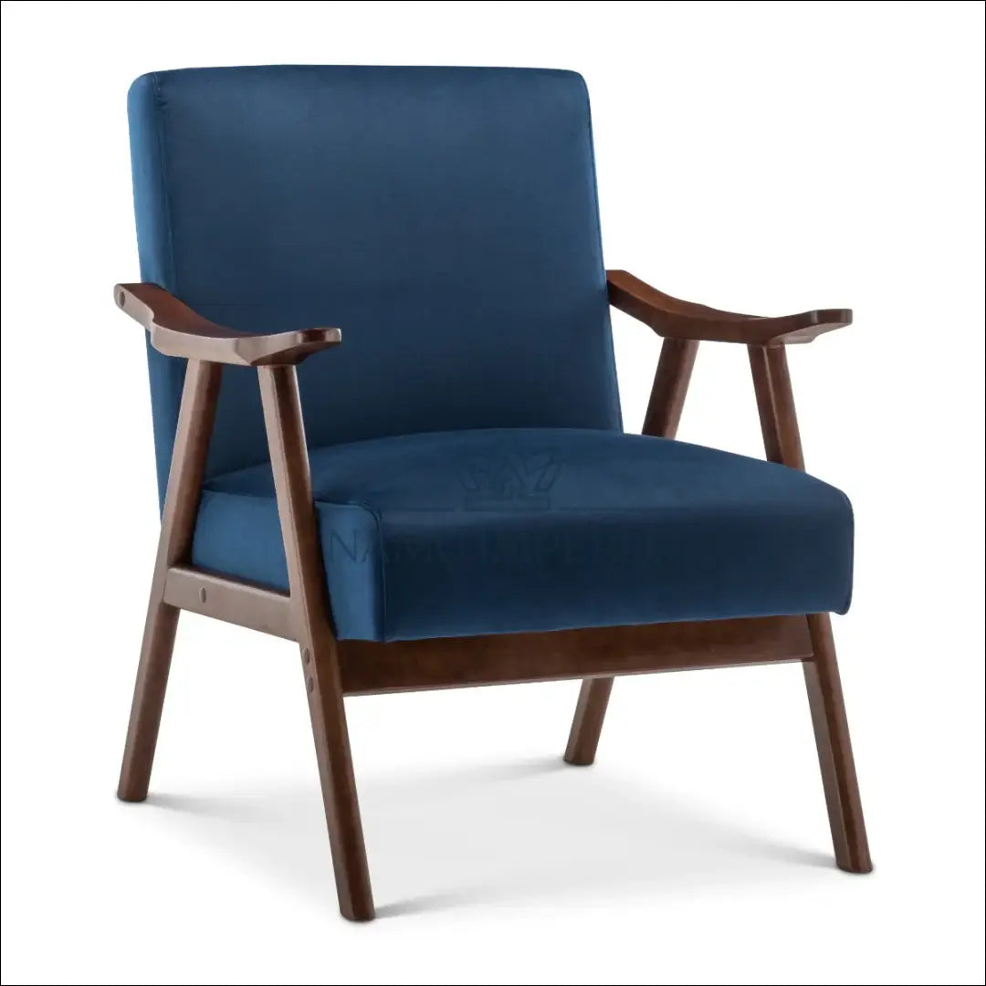 Fotelis MI736 - €124 Save 50% 100-200, __label:Pristatymas 1-2 d.d., color-melyna, foteliai, material-aksomas €100