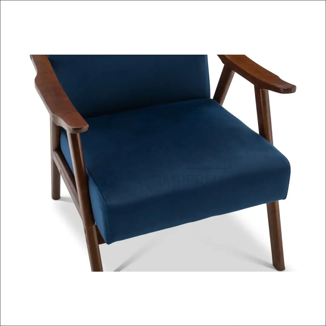 Fotelis MI736 - €124 Save 50% 100-200, __label:Pristatymas 1-2 d.d., color-melyna, foteliai, material-aksomas €100