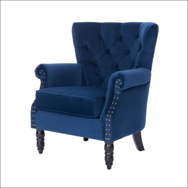 Fotelis MI751 - €149 Save 65% 100-200, __label:Pristatymas 1-2 d.d., color-melyna, foteliai, material-aksomas €100