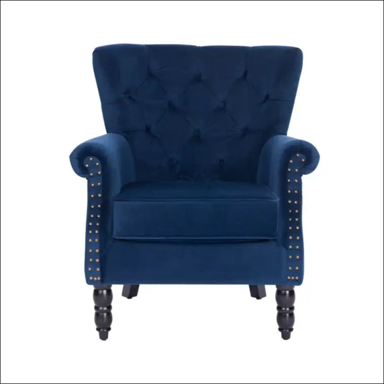 Fotelis MI751 - €149 Save 65% 100-200, __label:Pristatymas 1-2 d.d., color-melyna, foteliai, material-aksomas €100