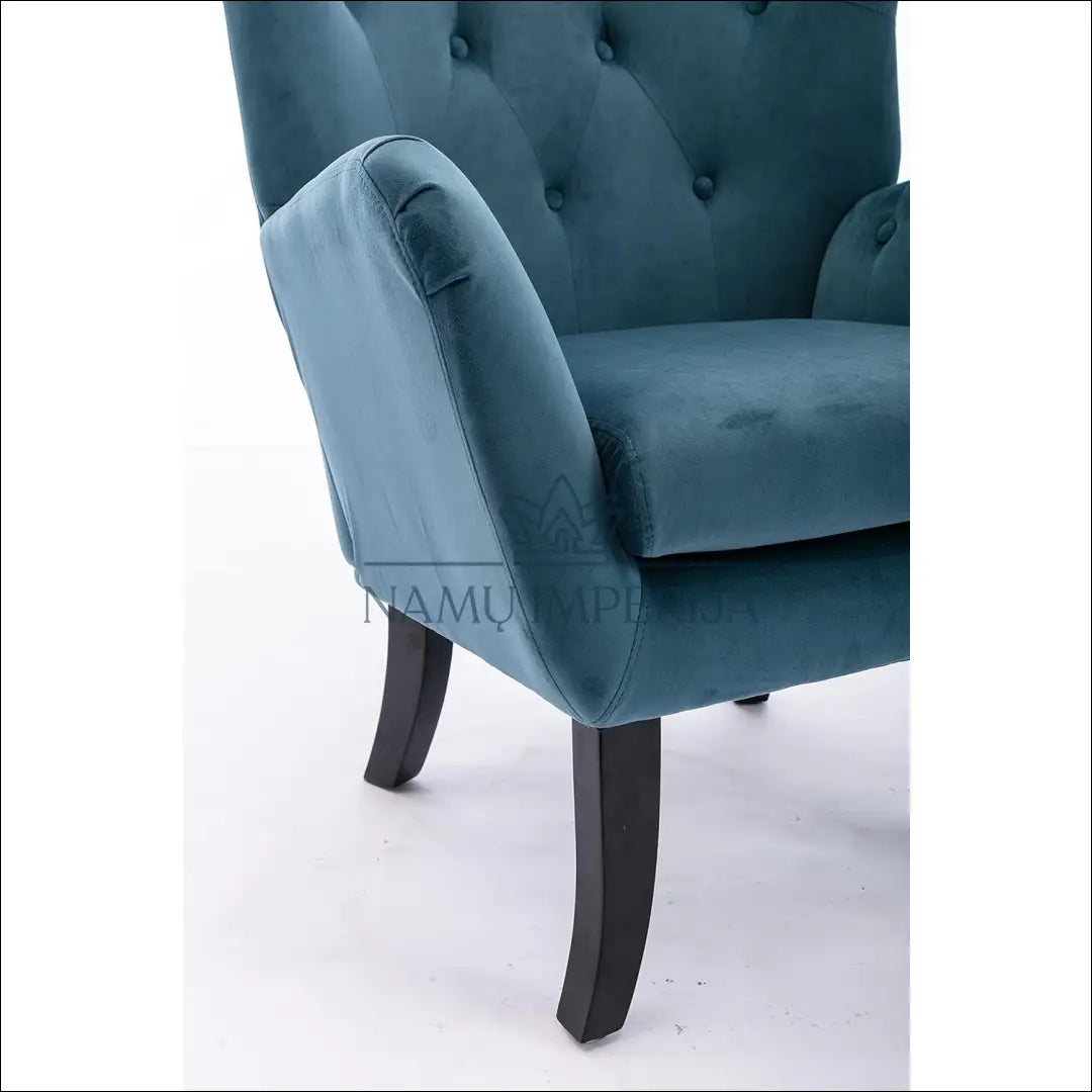 Fotelis MI757 - €178 Save 65% 100-200, __label:Pristatymas 1-2 d.d., color-melyna, foteliai, material-aksomas €100