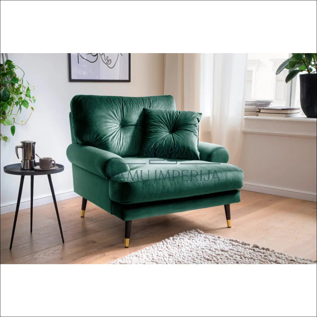 Fotelis MI796 - €249 Save 50% __label:Pristatymas 1-2 d.d., color-zalia, foteliai, material-aksomas, minksti Virš €200