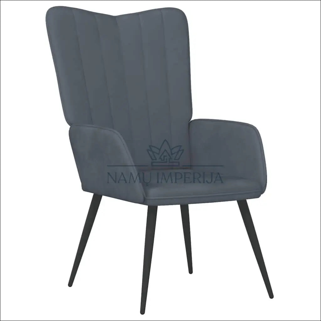 Fotelis MI800 - €49 Save 50% 25-50, __label:Pristatymas 1-2 d.d., color-pilka, foteliai, material-aksomas €25 to €50