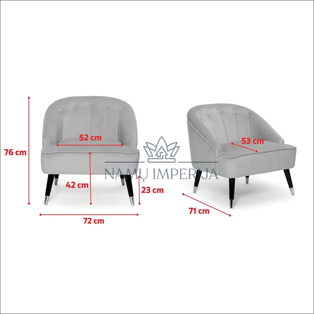 Fotelis MI804 - €145 Save 50% 100-200, __label:Pristatymas 1-2 d.d., color-marga, color-margas, foteliai €100 to €200