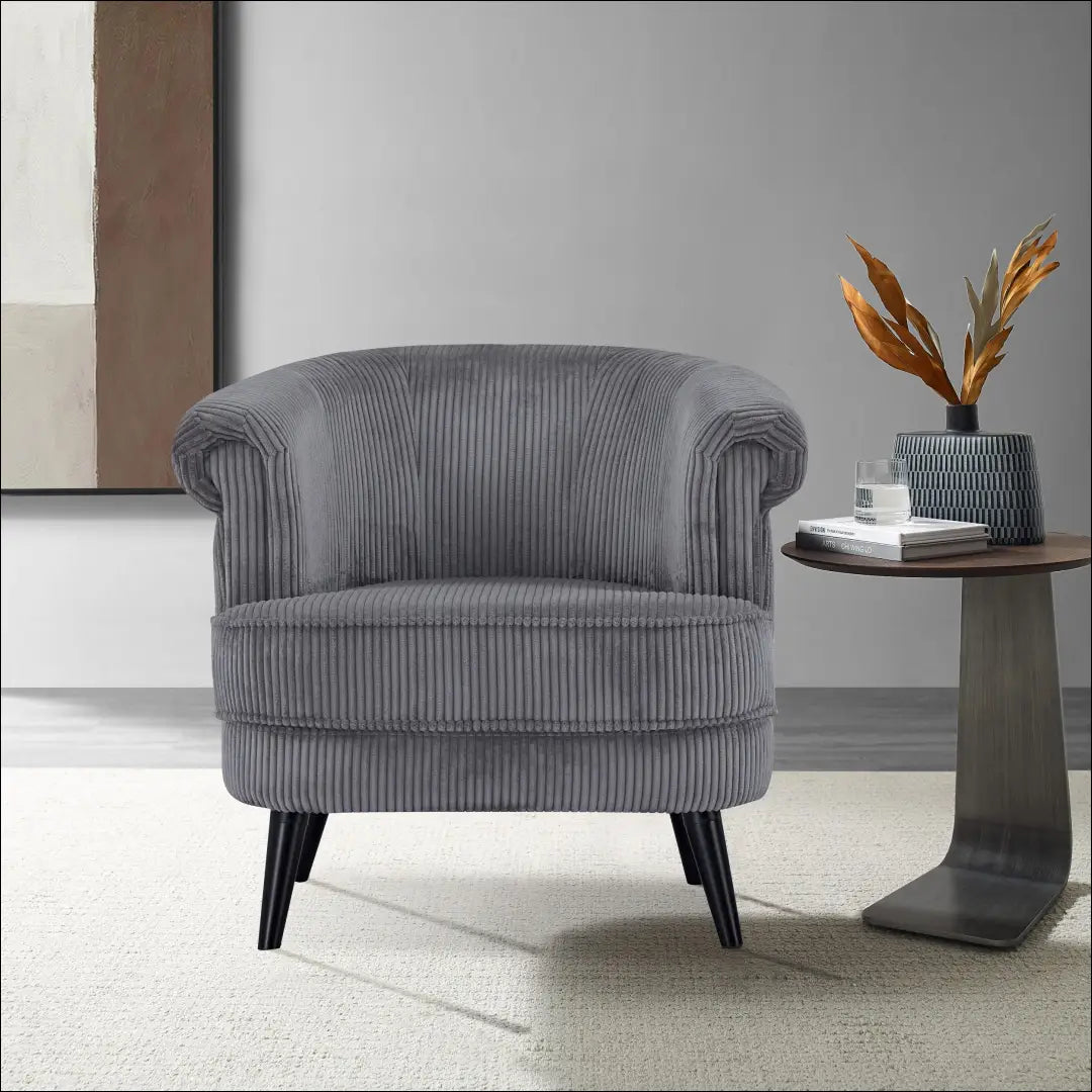 Fotelis MI871 - €124 Save 50% 100-200, __label:Pristatymas 1-2 d.d., color-pilka, foteliai, material-aksomas €100