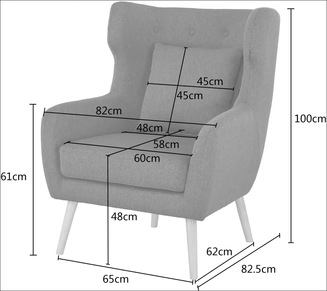 Fotelis MI954 - €170 Save 50% 100-200, __label:Pristatymas 1-2 d.d., color-pilka, foteliai, material-gobelenas €100