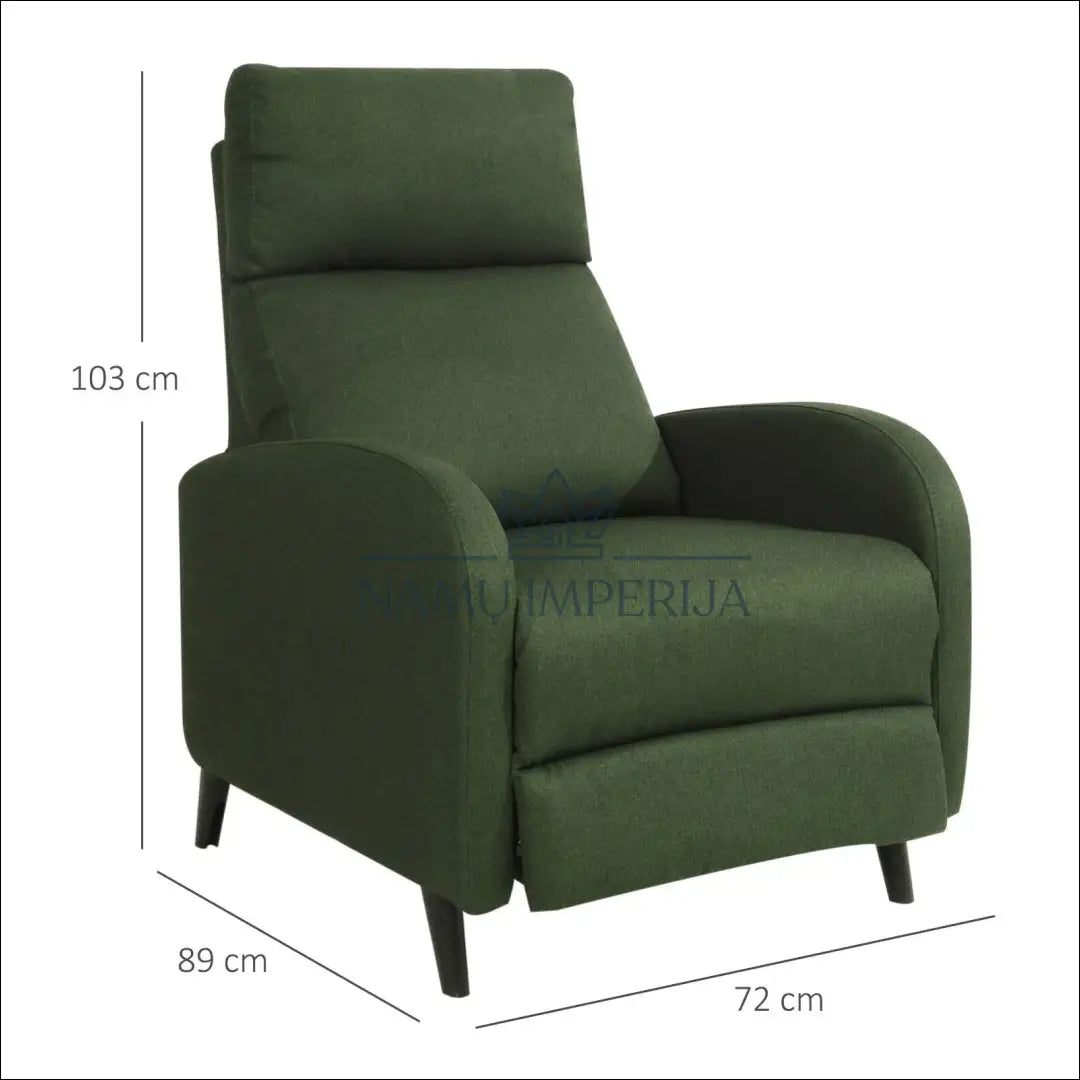 Fotelis reglaineris MI805 - €160 Save 50% 100-200, __label:Pristatymas 1-2 d.d., color-zalia, foteliai, geras €100